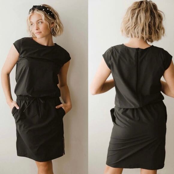Albion Going Places Dress In Black - Picture 1 of 7